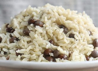 Rice and Gingo Peas