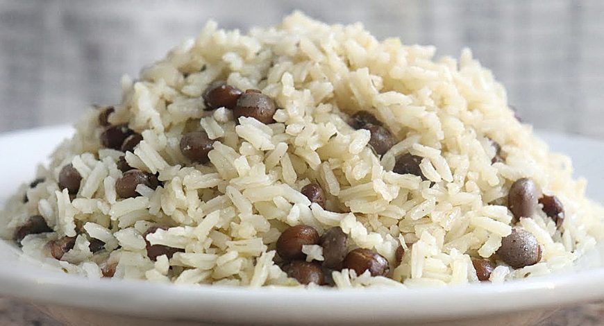 Rice and Gingo Peas