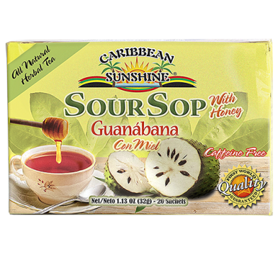 Caribbean Sunshine Soursop with Honey Tea (20 Sachets)