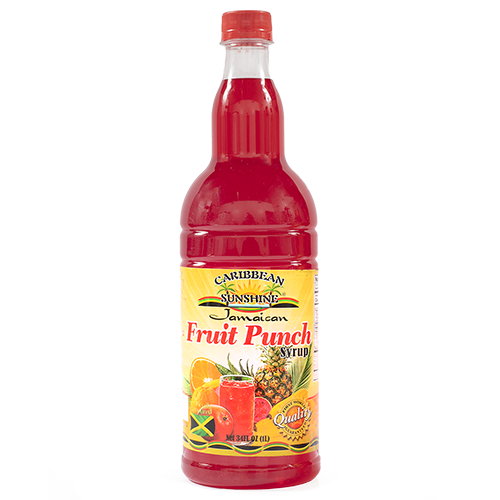 Caribbean Sunshine Fruit Punch Syrup 34oz - First World Imports