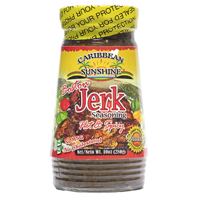 Enjoy Caribbean Sunshine Boston Jerk Seasoning Hot & Spicy 10oz.