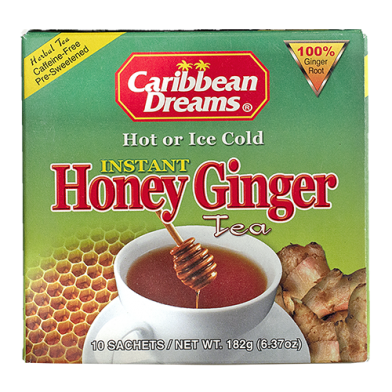 Caribbean Dreams Instant Honey Ginger Tea (10 Sachets)
