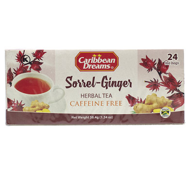 Caribbean Dreams Sorrel Ginger Tea (24 Bags)