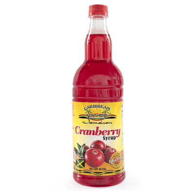 Caribbean Sunshine Cranberry Syrup 34oz