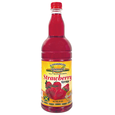 Caribbean Sunshine Strawberry Syrup 34oz