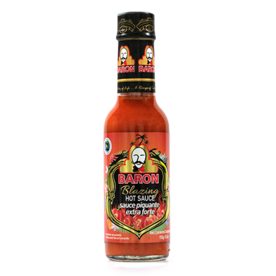 Baron Blazing Hot Pepper Sauce 5oz