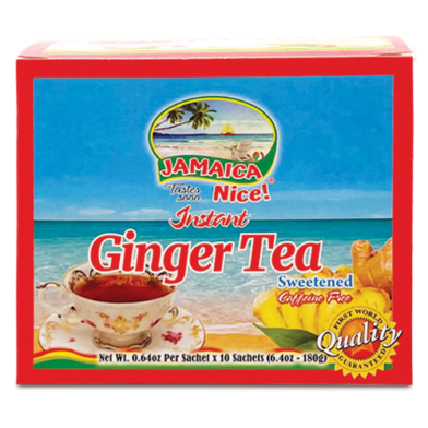 Jamaica Nice! Instant Ginger Tea Sweetened (10 Sachets)